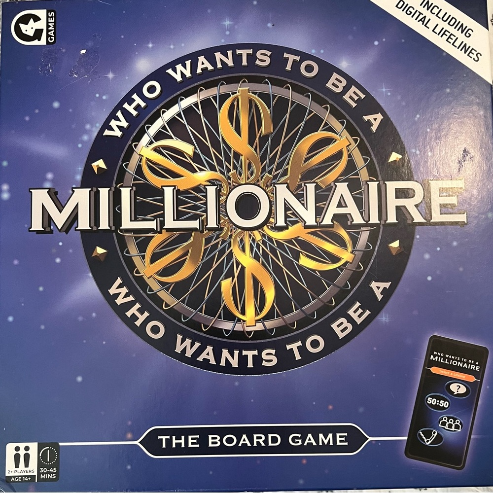 NIB Who Wants to be a Millionaire board game